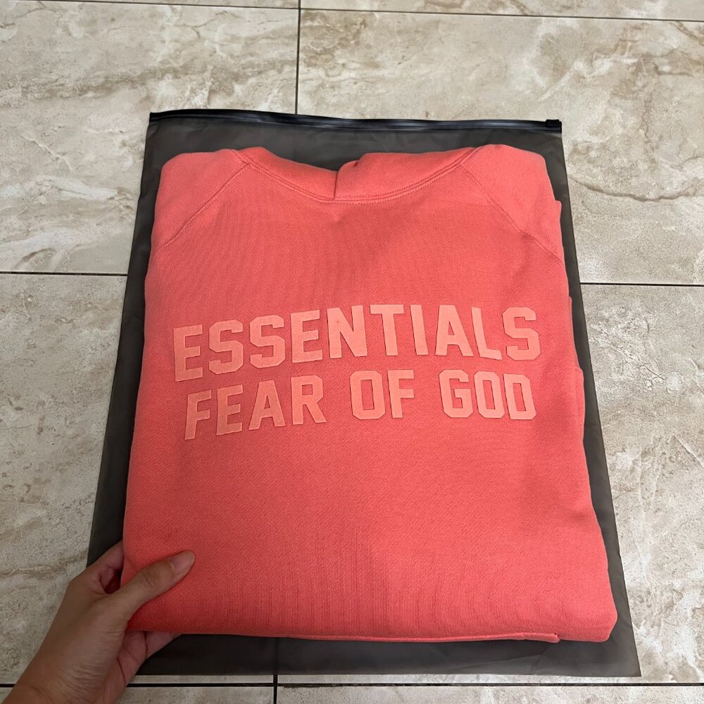 Essentials Fear of God Coral hoodie  NOT FOR SALE - Picture 4 of 5